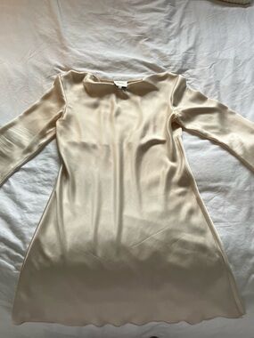 cream ivory bridesmaid dresses Spaghetti Long A-line Counrty Wedding Ivory Bridesmaid Dresses –  ClaireBridal main image 1